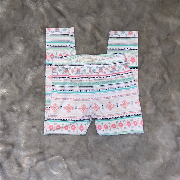 Btween Girls Pink Heart Fair Isle Legging Set - Size 5 - Picture 5 of 5